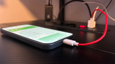 Cargando el móvil por USB