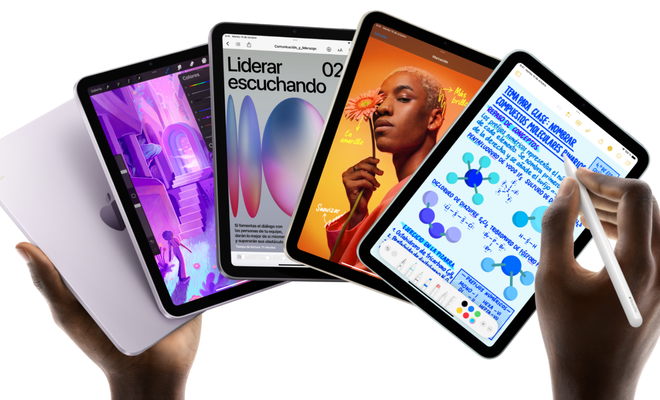 Actividades en el iPad mini de 2024 / Foto: Imagen oficial de Apple.