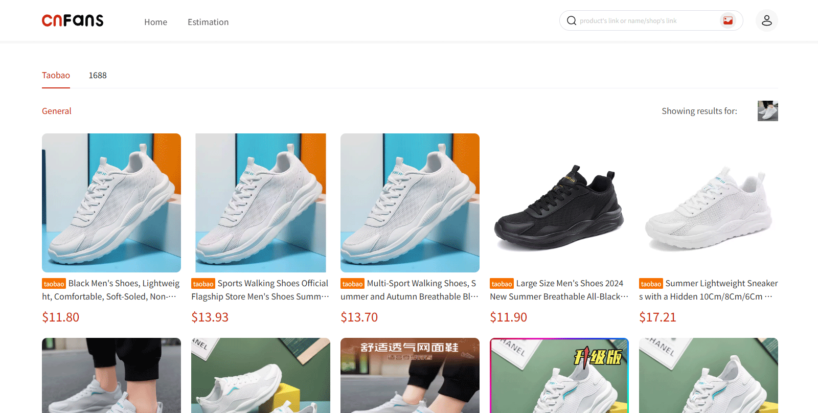 busqueda zapatillas cnfans