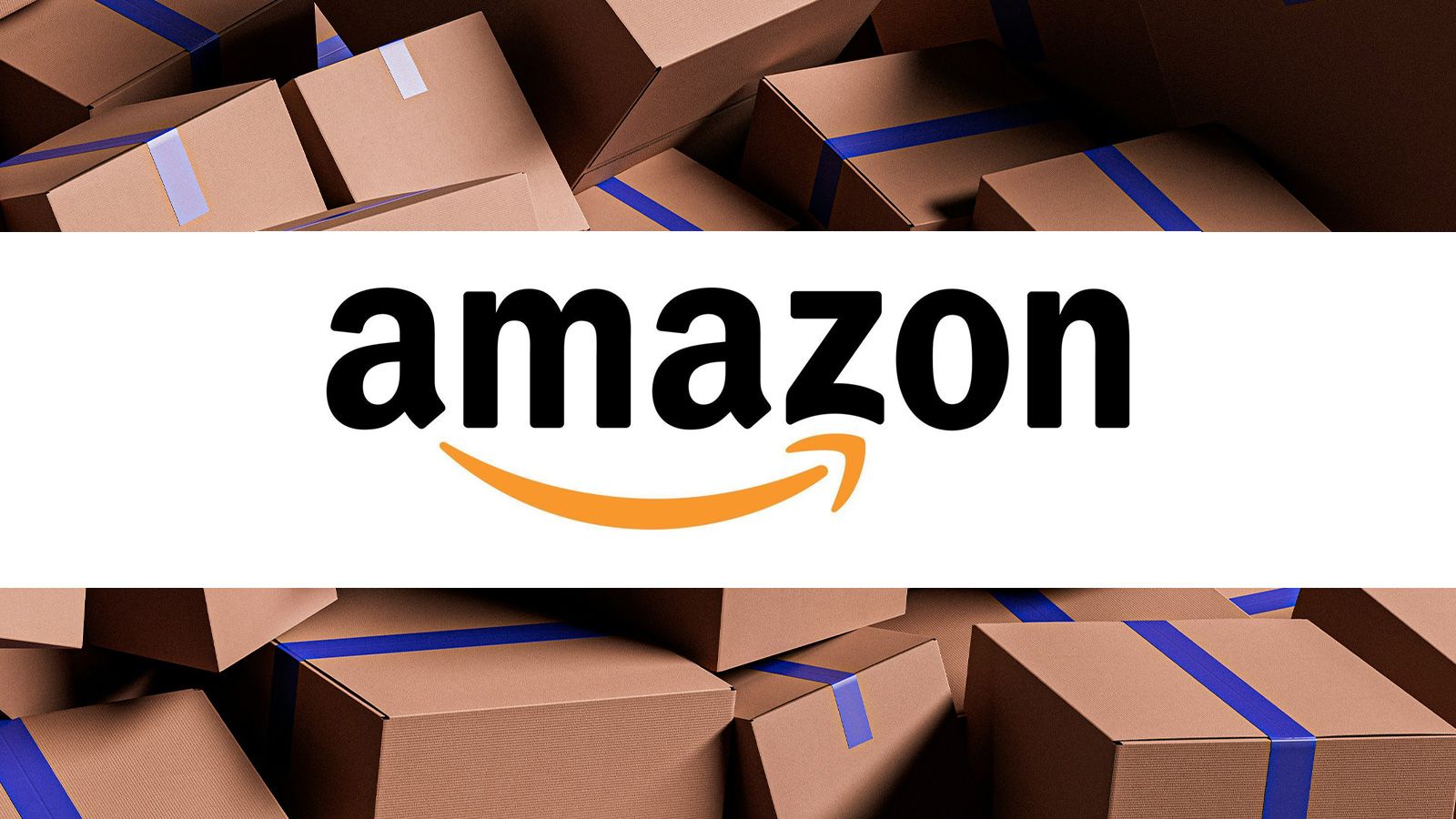 Cajas de paqueteria con logotipo de Amazon
