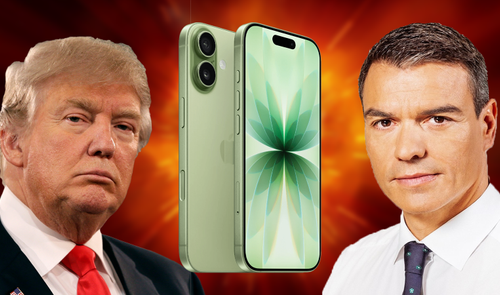 Guerra Trump Pedro Sanchez iPhone