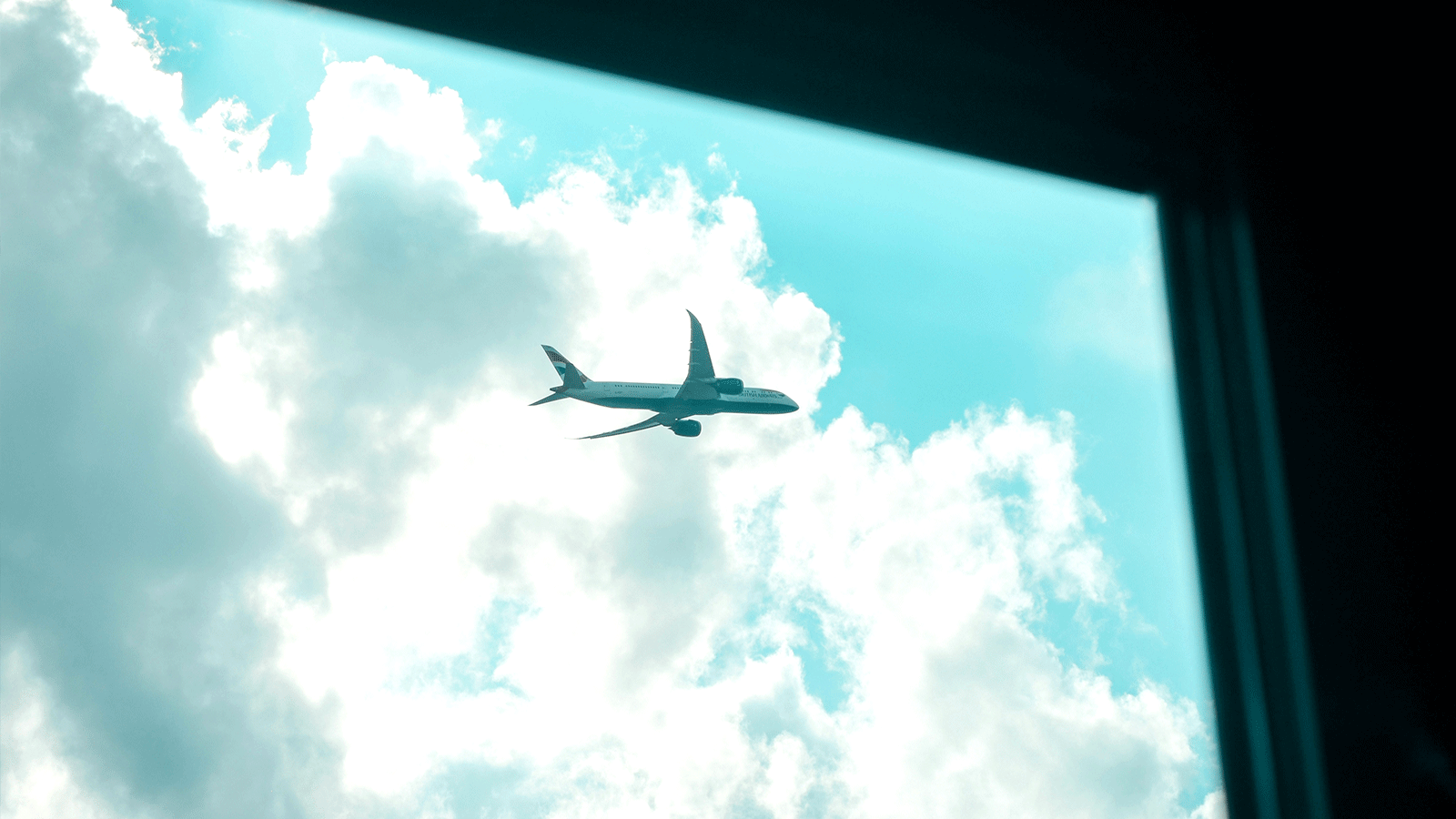 avion volando por el cielo