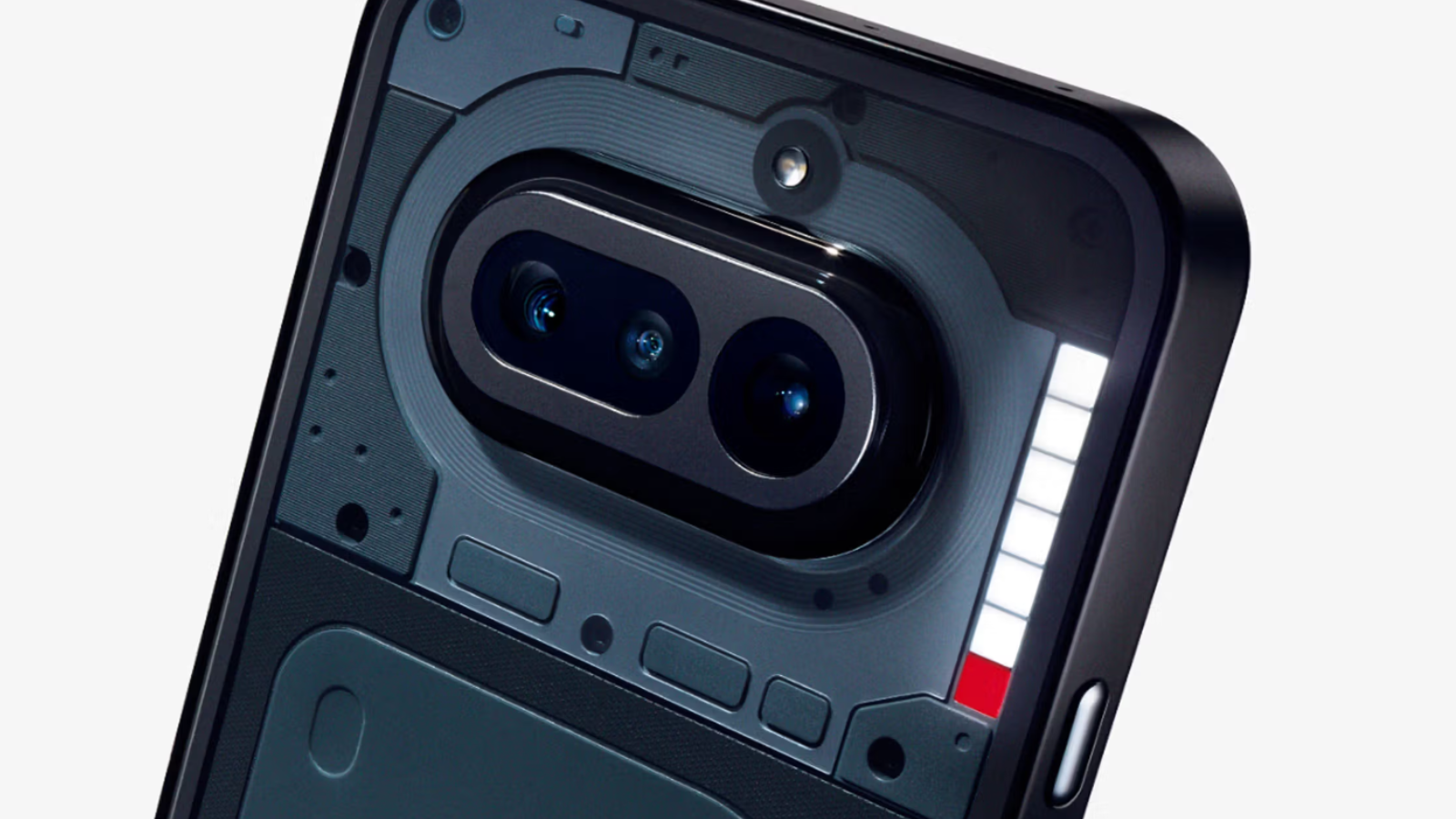 Diseño del Nothing Phone (4a) e interfaz Glyph