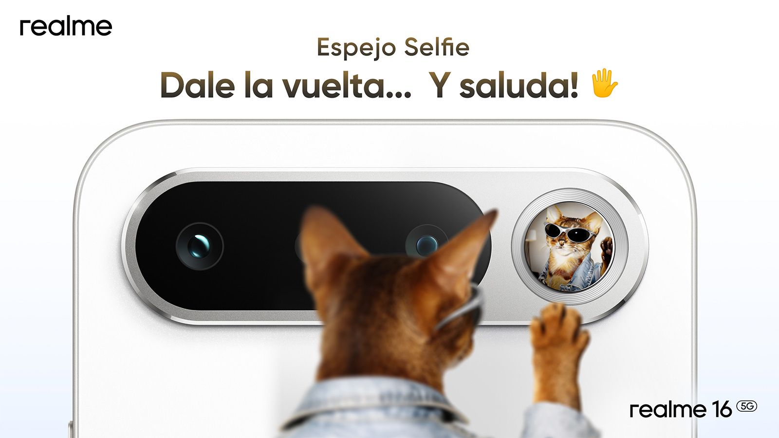 Espejo selfie en el realme 16 5G