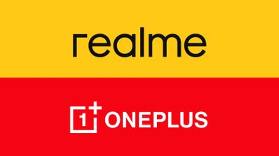 Logotipo de realme y OnePlus juntos