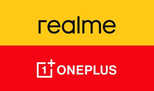 Logotipo de realme y OnePlus juntos