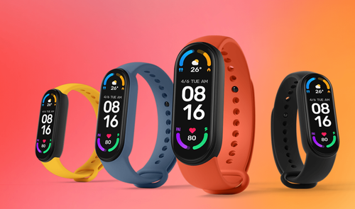 Xiaomi Smart Band 6 en diferentes colores