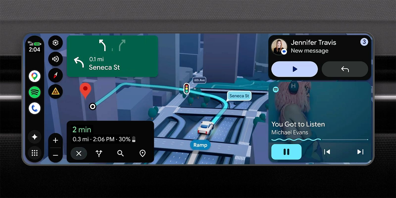 Nueva experiencia de Android en coches