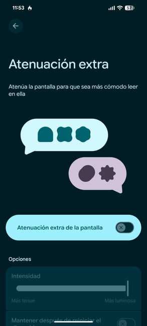 Atenuación extra en Google Pixel
