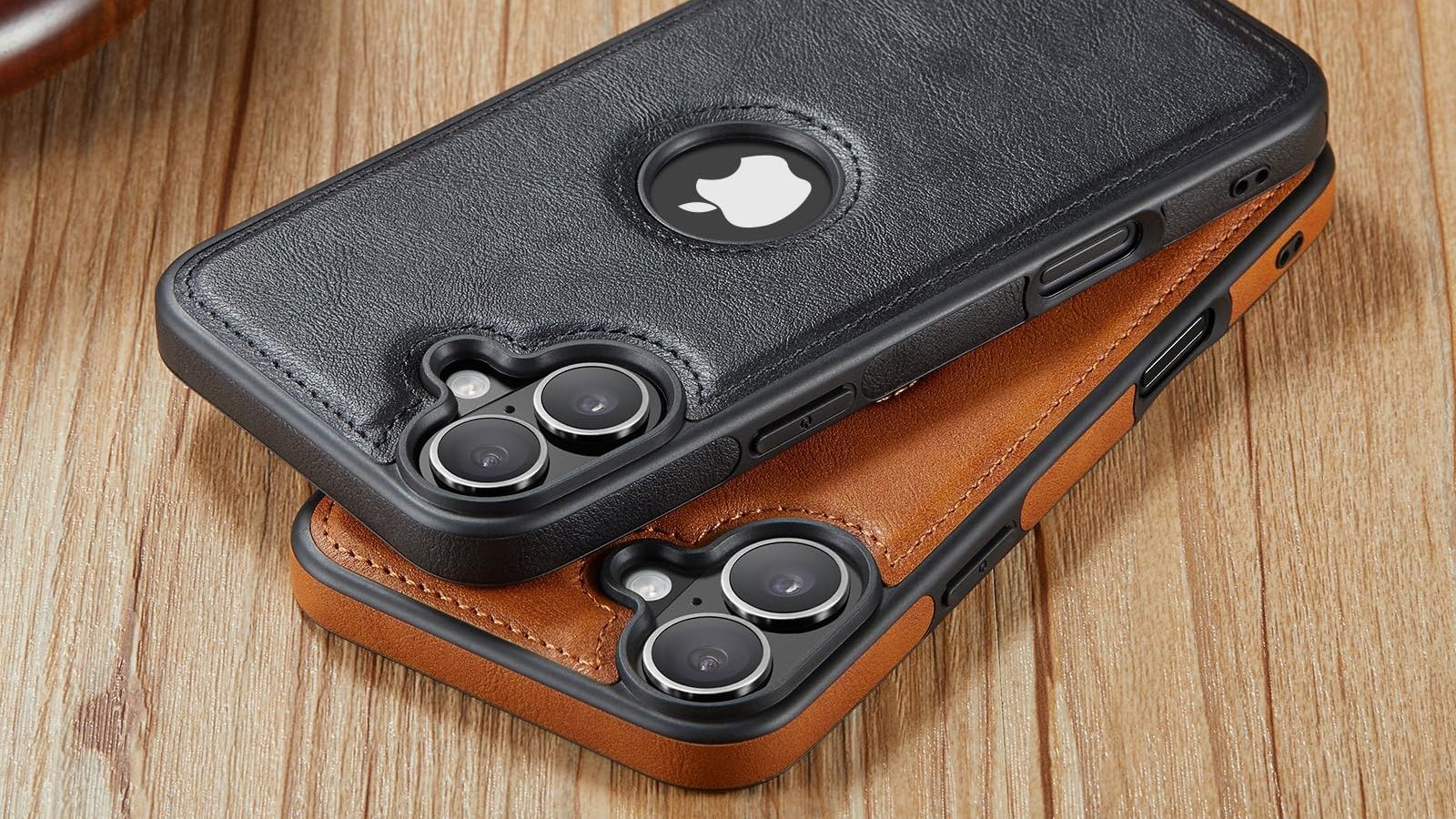 Funda de cuero vegano para iPhone