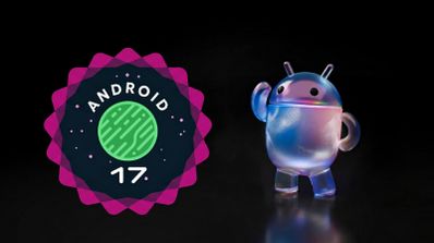 Logotipo de Android 17 y el personaje