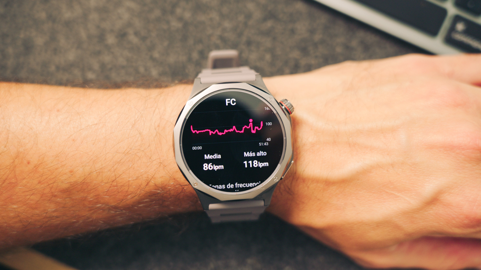 Electrocardiograma en el OPPO Watch X3