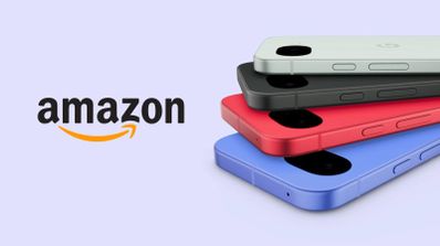 Google Pixel 10a en varios colores con el logotipo de Amazon