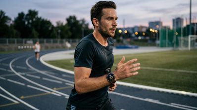 Hombre entrenando con el Huawei Watch GT6 Pro