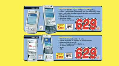 Móviles Nokia de hace 20 años
