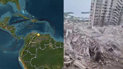 Mapa del terremoto de Venezuela y daños