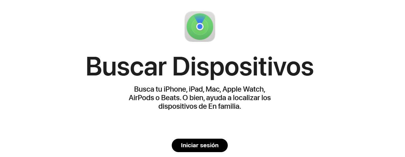 Busca iPhone en iCloud