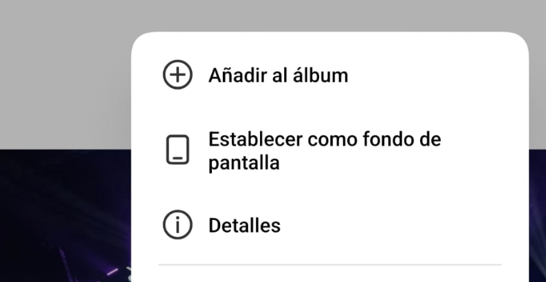 Detalles de una foto.