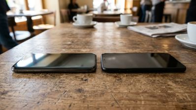 Móvil con pantalla plana vs pantalla curva