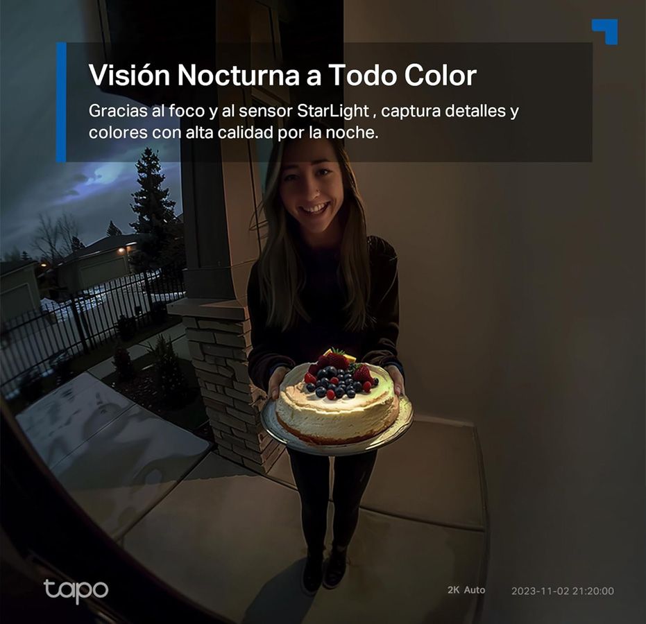 Vision nocturna de Tapo D210