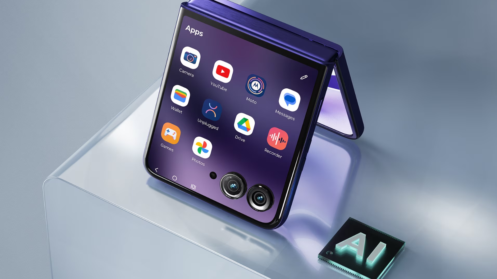 Apps en la pantalla externa del Motorola Razr 70 Ultra