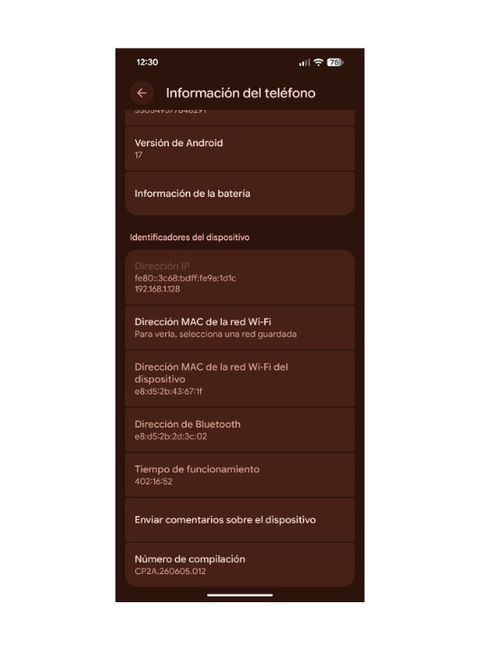 Desactivar Datos móviles siempre activos en Google Pixel