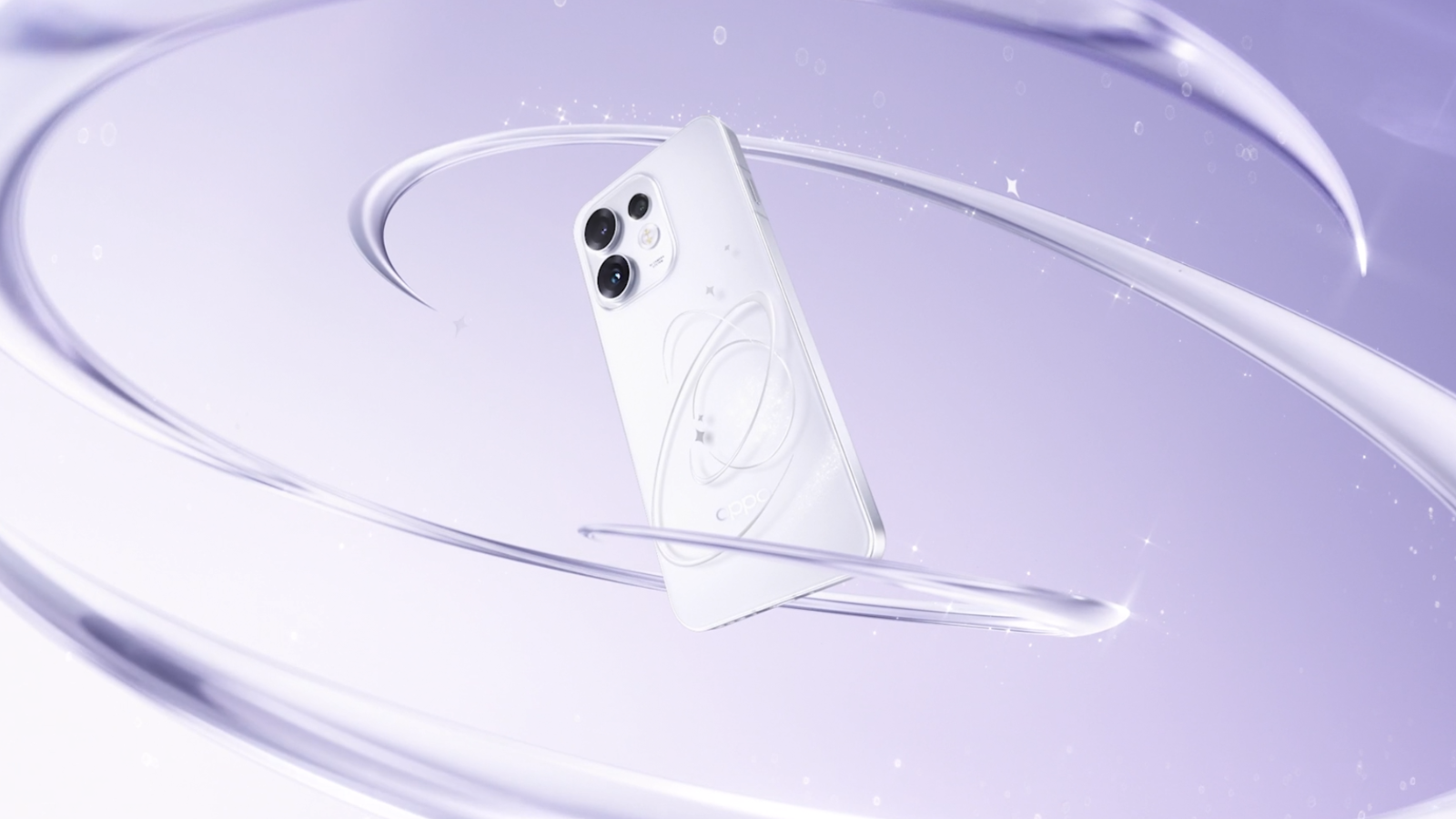 Diseño en color blanco del OPPO Reno16