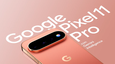 Parte trasera y cámaras del Google Pixel 11 Pro en color Arenisca