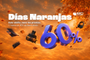 Cartel promocional de los Días Naranjas de PcComponentes con descuentos de hasta el 60 por ciento sobre un fondo otoñal.