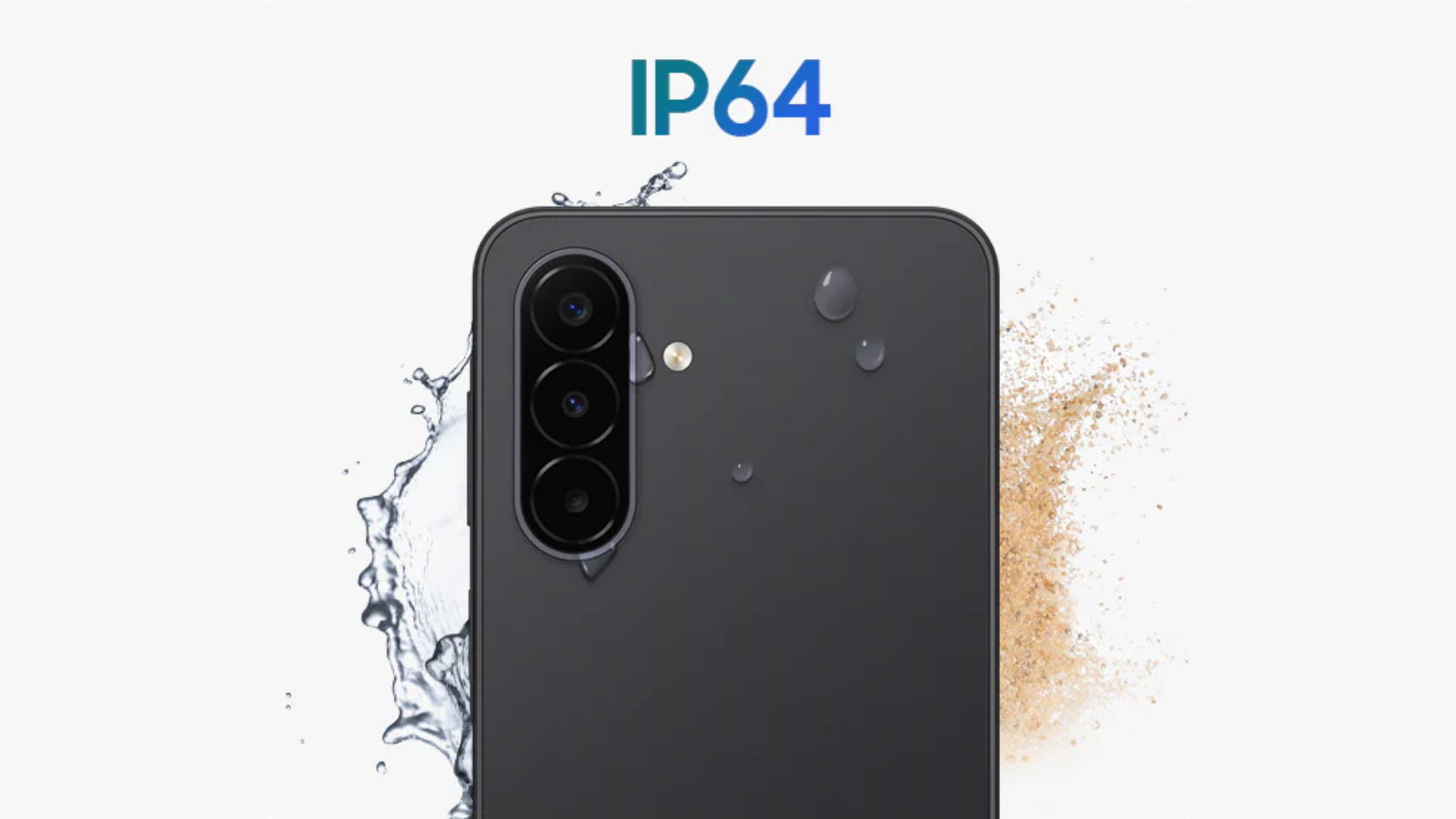 Protección IP64 del Samsung Galaxy A18