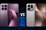 Comparativa visual entre el Xiaomi 17T Pro y el OPPO Find X9 mostrando sus módulos de cámara y pantallas frontales.