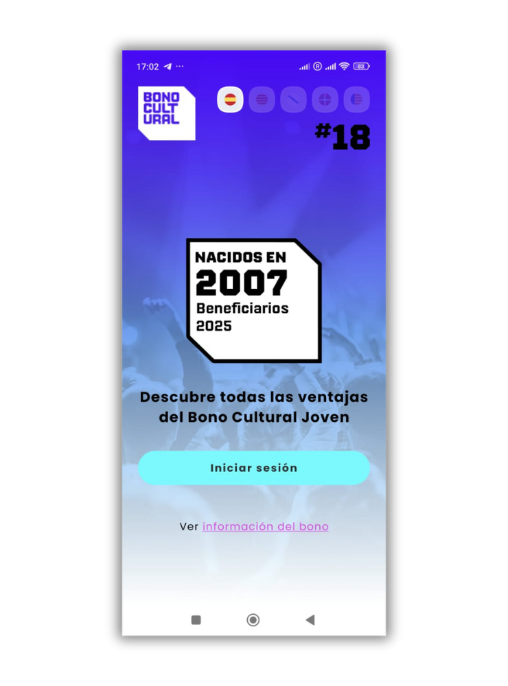 app bono cultural joven