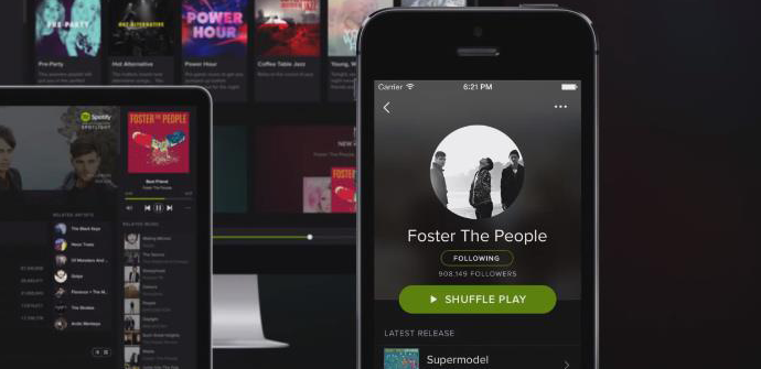 Spotify como un sistema distribuido Apertura-spotify-iphone