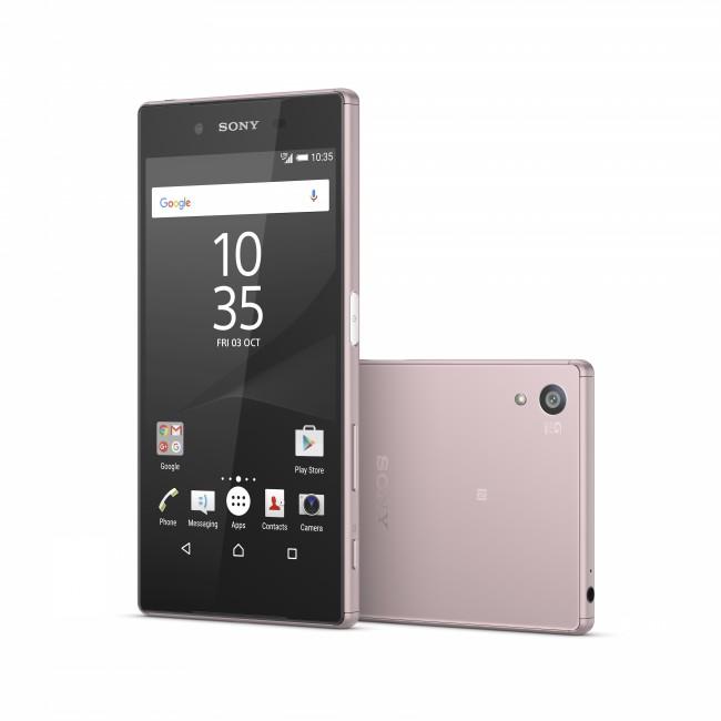 Sony Xperia Z5 rosa trasera y frontal