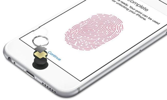Sensor Touch ID de un iPhone 6