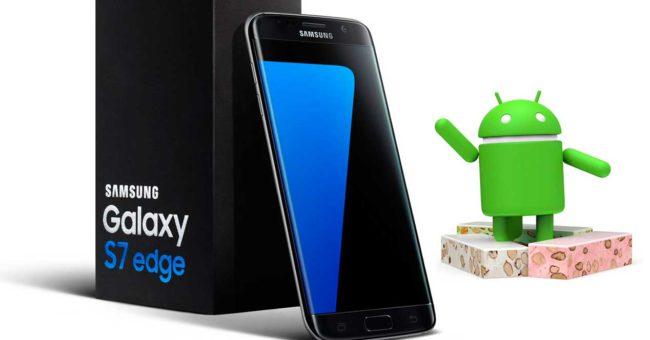Samsung Galaxy S7 con andoid nougat