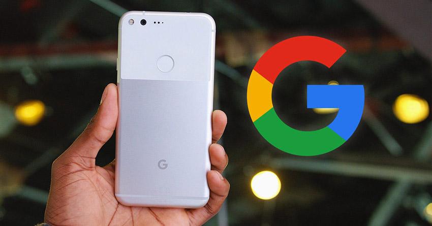 Google Pixel con logo