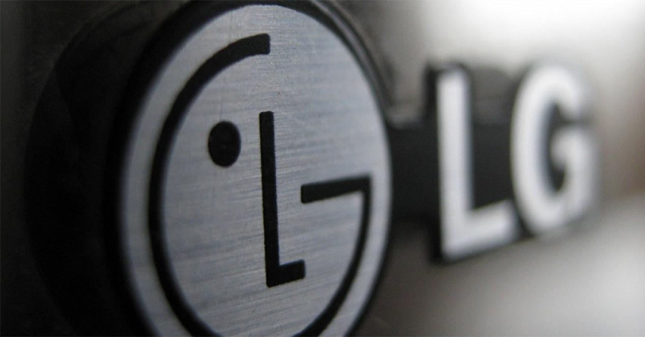 Logo de LG en color gris