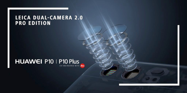 Cámara doble Leica del P10 Plus