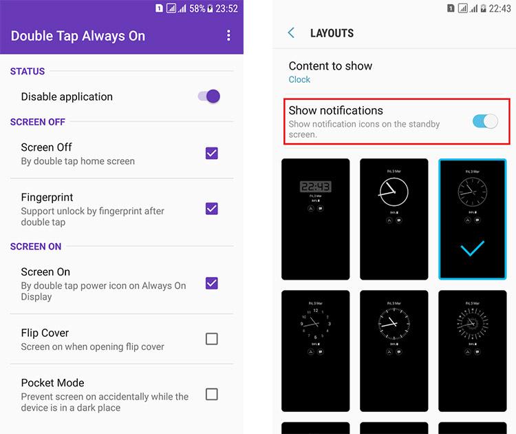 App Double Tap para Samsung Galaxy S7