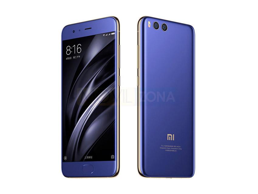 Xiaomi Mi 6 con carcasa de color azul