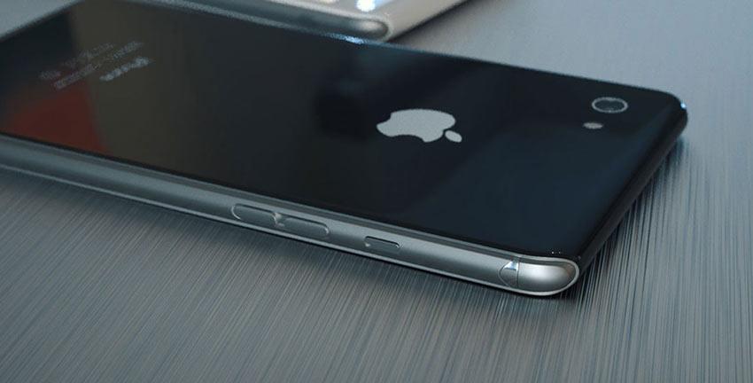iPhone 8 con carcasa de metal y cristal