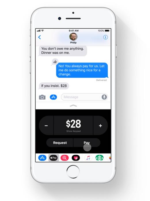 nueva función de Apple Pay integrada en iMessage