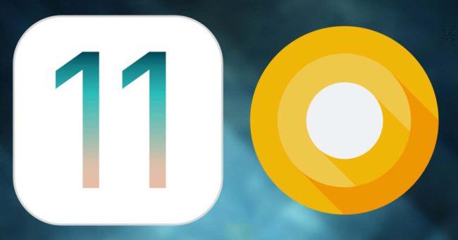 Android O vs iOS 11