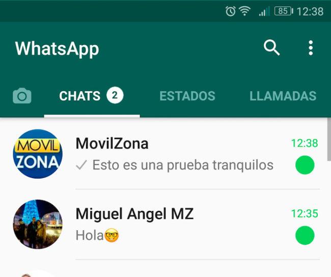 mensajes no leidos whatsapp