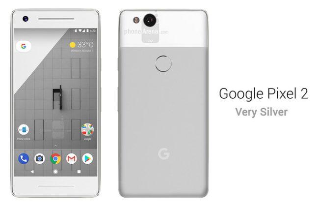 diseño del Google Pixel 2