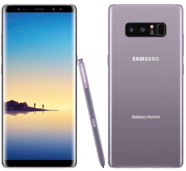 Note 8 orchid grey