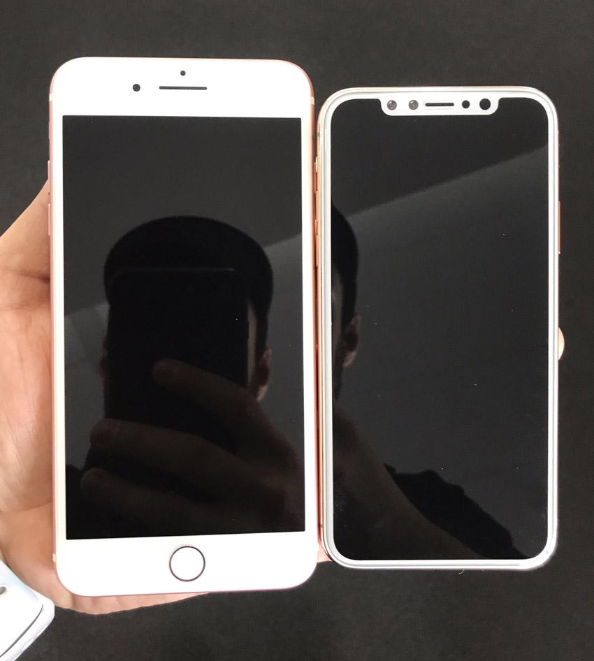 iPhone 8 con frontal de color blanco