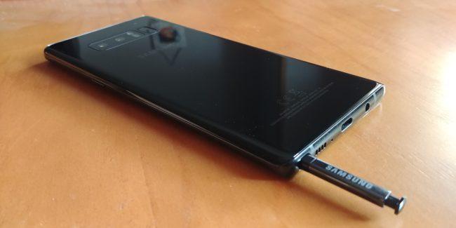 Trasera del Samsung Galaxy Note 8 con S Pen