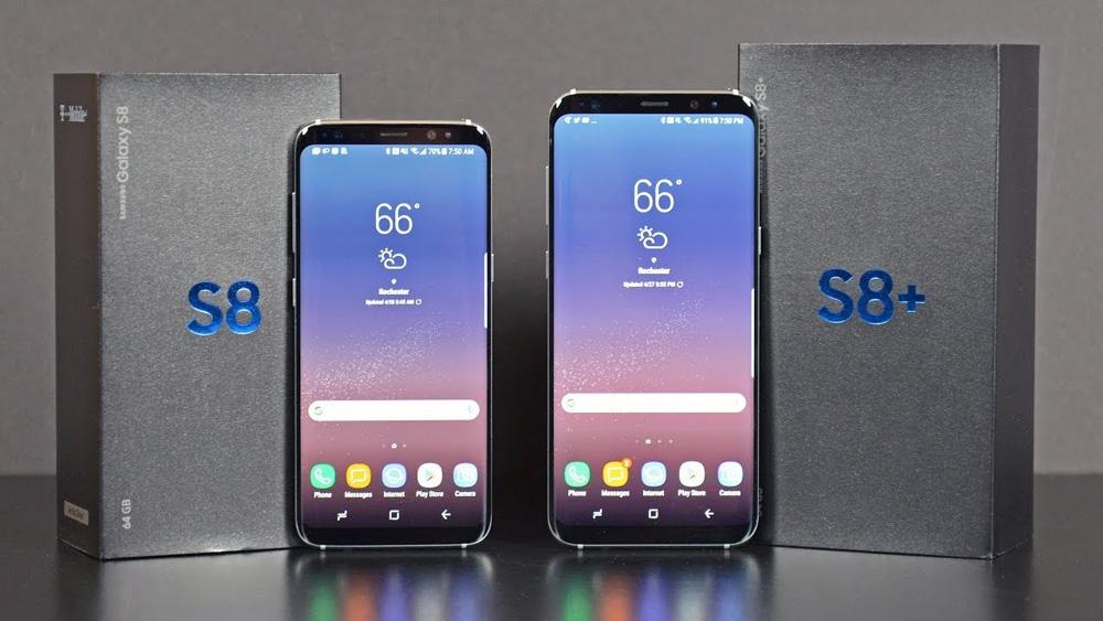 Caja de embalaje de los Samsung Galaxy S8 y S8+